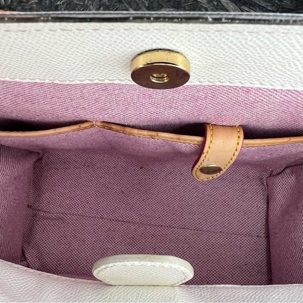 Dooney & Bourke White and Tan Satchel - Picture 15 of 16